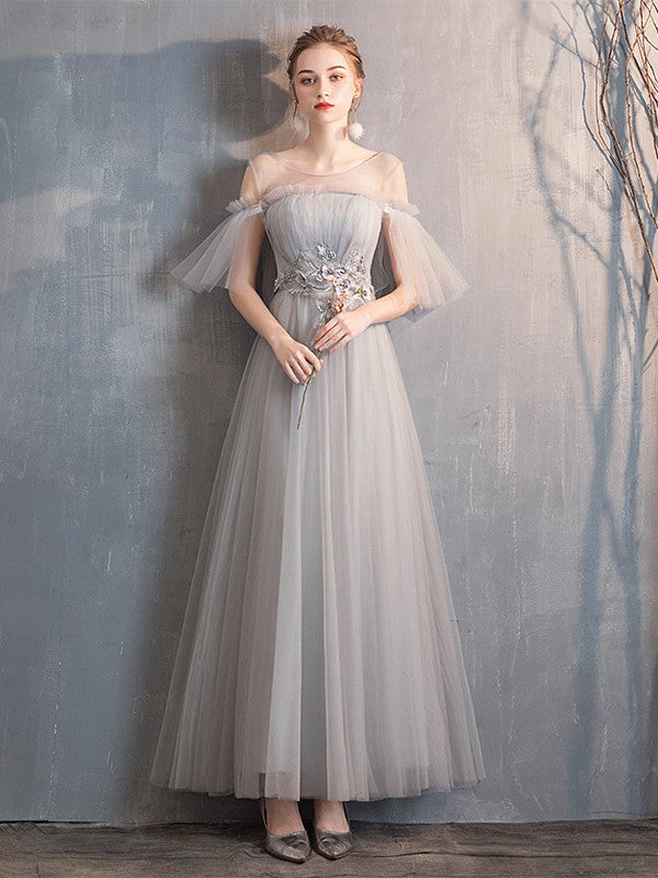 Gray Temperament Evening Dress Bridesmaid Dress