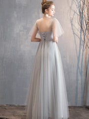 Gray Temperament Evening Dress Bridesmaid Dress