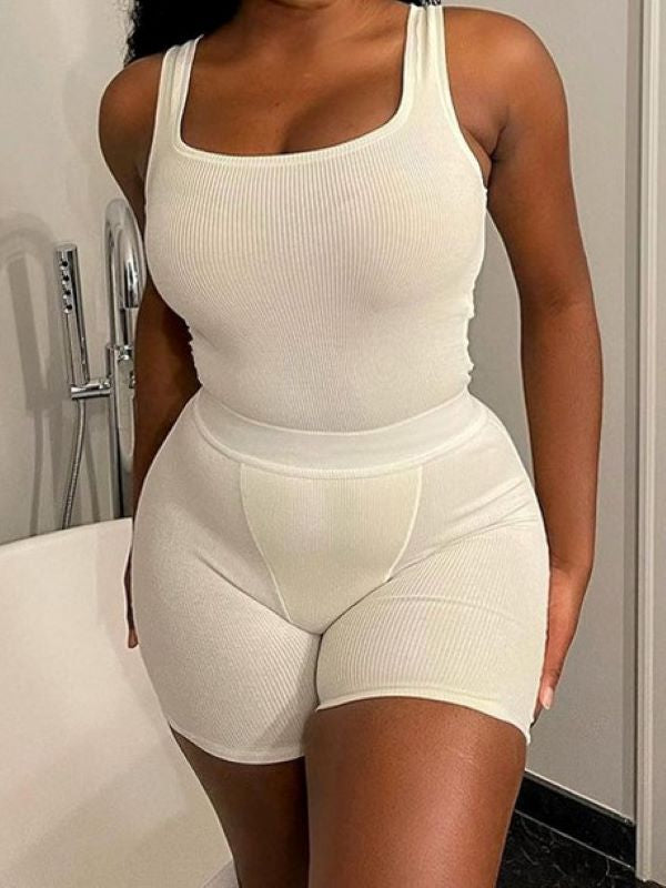 Short Tank Top Slim Shorts Sports Suit