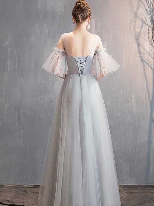 Gray Temperament Evening Dress Bridesmaid Dress