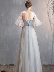 Gray Temperament Evening Dress Bridesmaid Dress