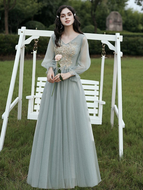 Green Temperament Evening Dress Bridesmaid Dress