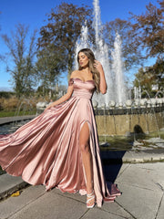 Solid Color Posing Bridesmaid Dresses