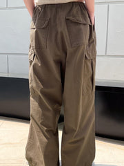 Fried Street Workwear Straight Wide Leg Pants