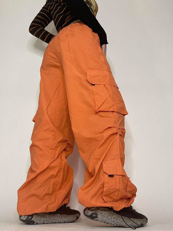 Pantalones cargo estilo callejero retro americano 