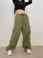 Slim Workwear Wide Leg Pants