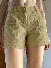 Beach Resort Hot Pants With Straight Pockets
