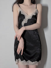 Lace Low Cut Sling Pajama Set