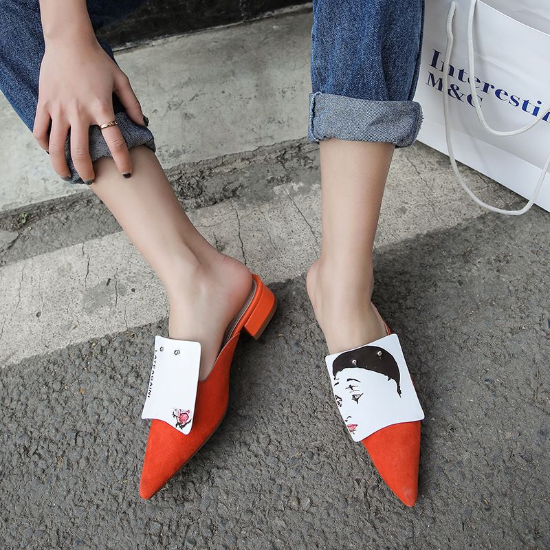 Sassa - Mules planos de moda hechos a mano