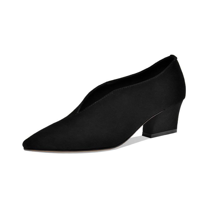 Rachael Pumps mit V-Ausschnitt