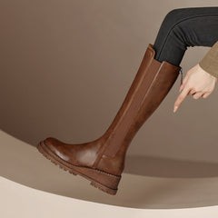 Botas altas hasta la rodilla con plataforma Noel Brown