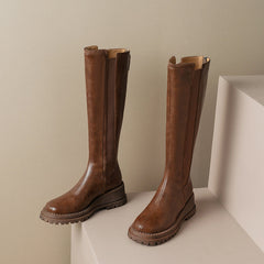 Botas altas hasta la rodilla con plataforma Noel Brown