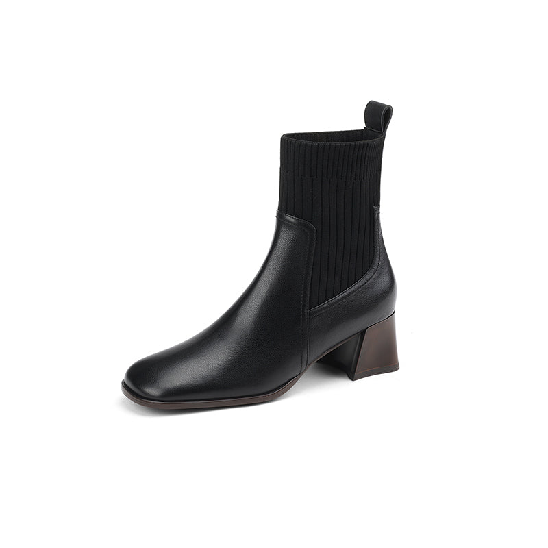 Noel Sock Chelsea Boots Schwarz