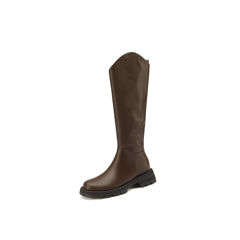 Naya Womens Brown Knee High Boots