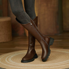 Naya Womens Brown Knee High Boots