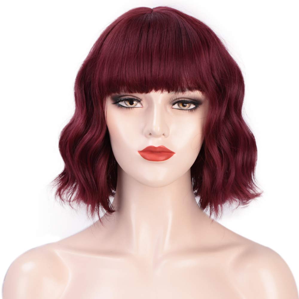 Women's short curly water ripple wig