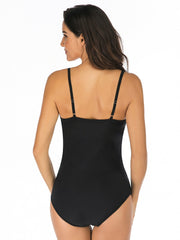 Mesh Backless One-piece Swimsuit