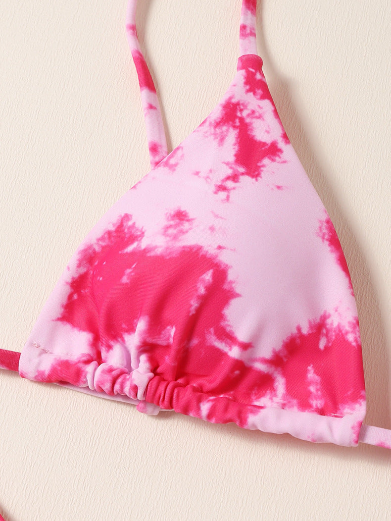 Traje de baño bikini tie-dye 